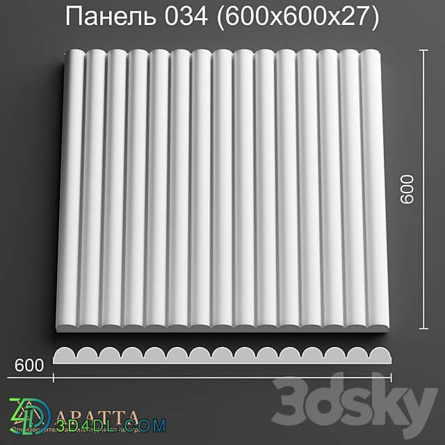 Aratta Panel 034 600x600x27 
