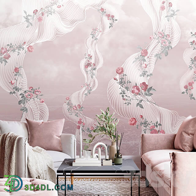 Wallpapers Air silk Photo wallpaper Panels Fresco Print Texture