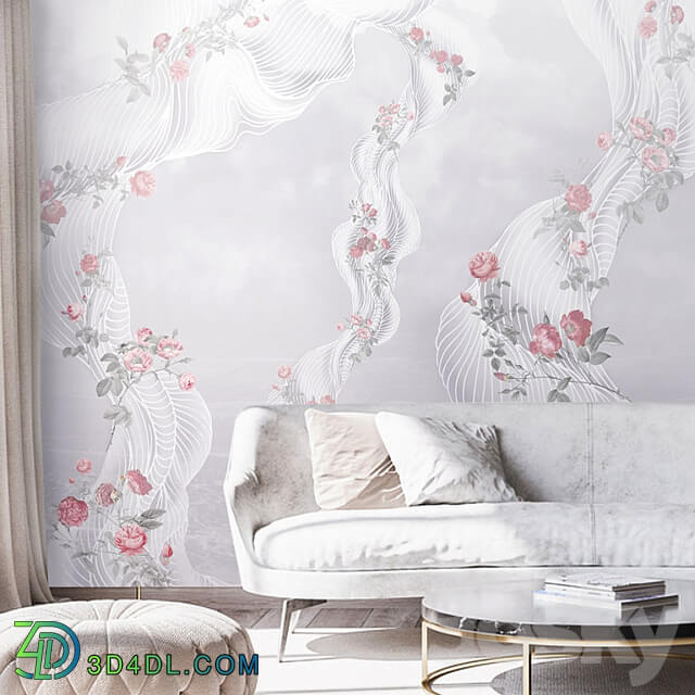 Wallpapers Air silk Photo wallpaper Panels Fresco Print Texture