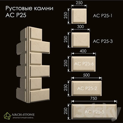 Rust stones of the АС R25 series of the Arch Stone brand 