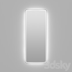 Rectangular mirror with bright illumination Iron 3D Models 3DSKY 