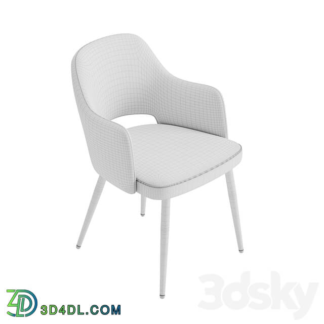 William chair with armrests