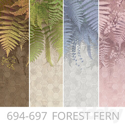 Wallpapers Forest fern Murals Panels Fresco Print Texture 