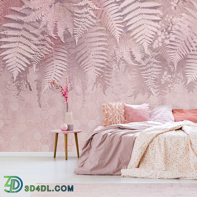 Wallpapers Forest fern Murals Panels Fresco Print Texture