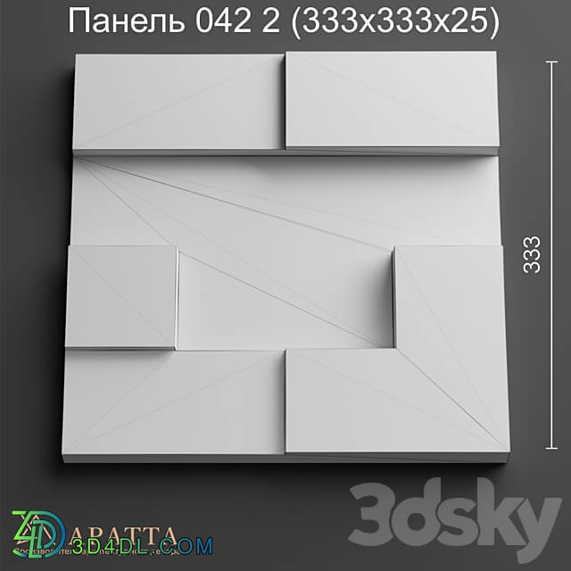 Aratta Panel 042 2 333х333х25 