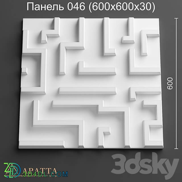 Aratta Panel 046 600x600x30 