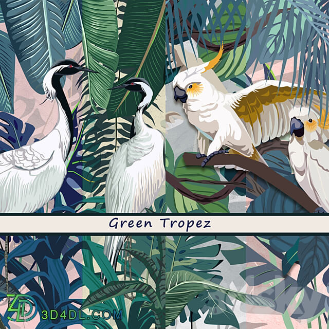 Designer wallpaper Green Tropez pack 2