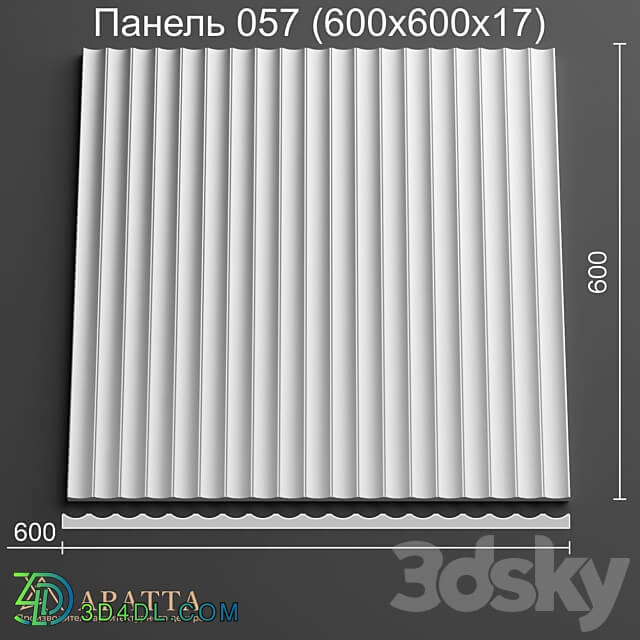 Aratta Panel 057 600x600x17 