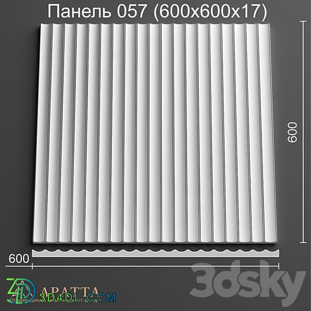 Aratta Panel 057 600x600x17 