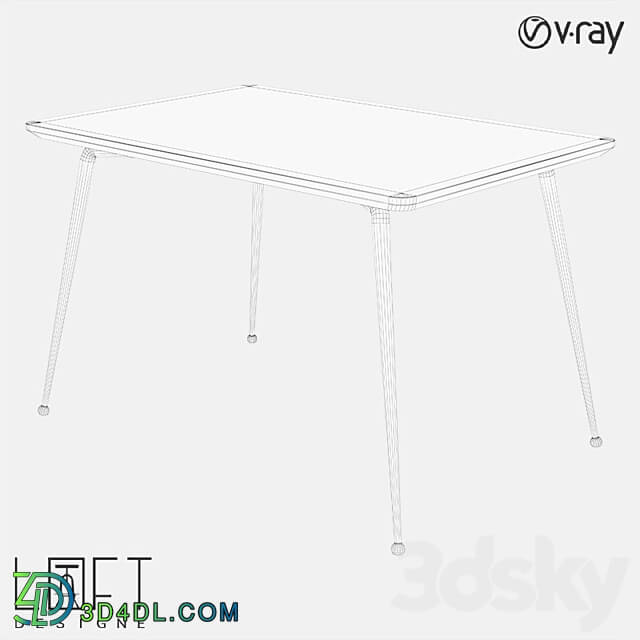 Table - Table LoftDesigne 60051 model