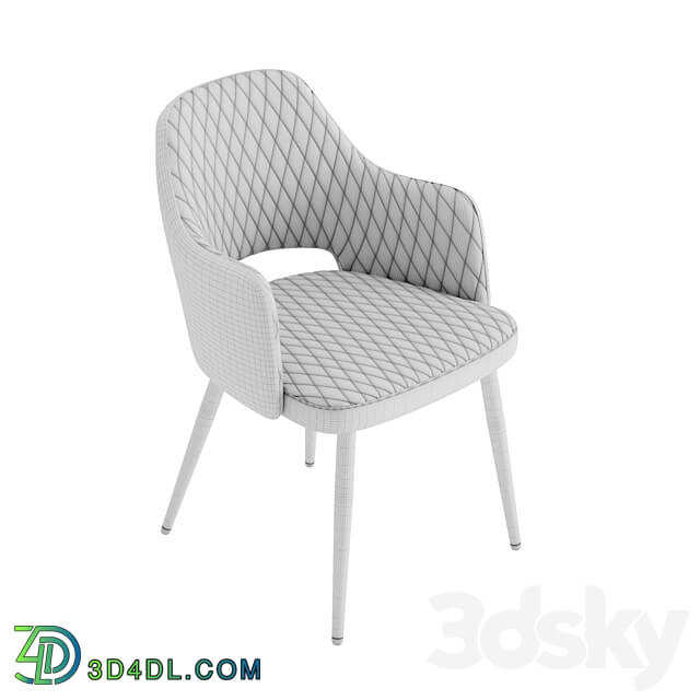 William chair with armrests rhombus 