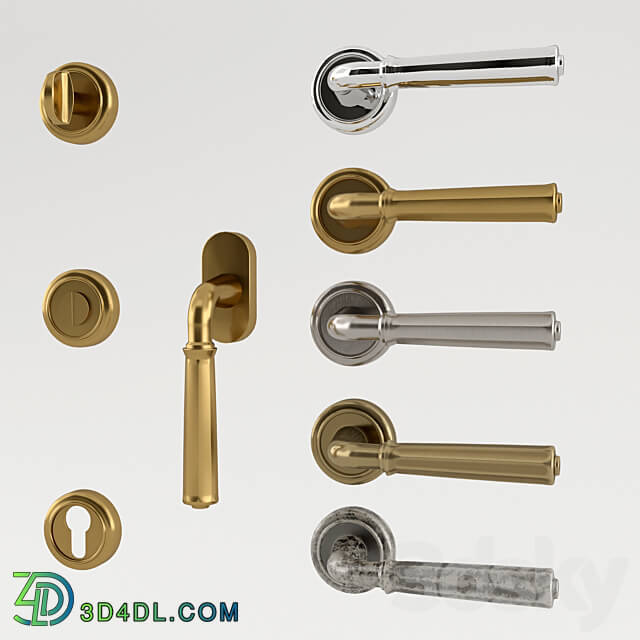 OM Door furniture handles Fadex Denver collection. Italy