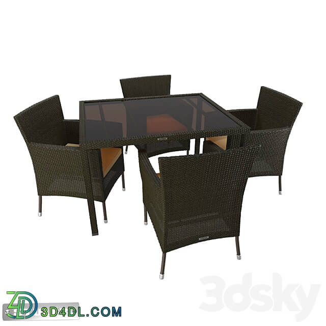 Table Chair Dining group 4 seats STULER