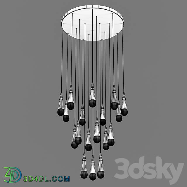 Pendant light - Suspension Gutta chrome 07861-18A_ 02