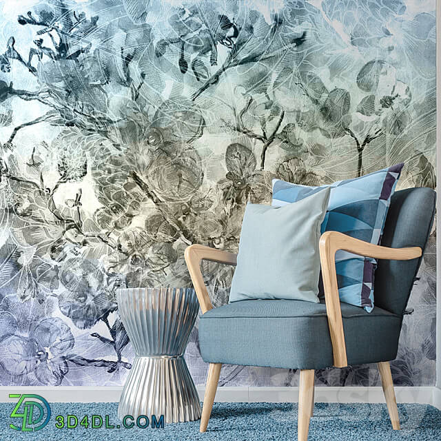 Wall covering - Designer wallpaper Aquarelle pack 1