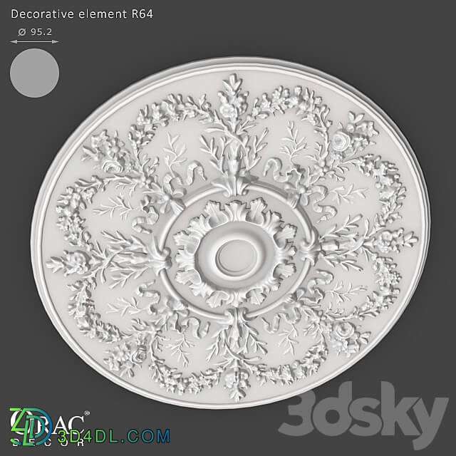 Decorative plaster - OM Decorative element Orac Decor R64