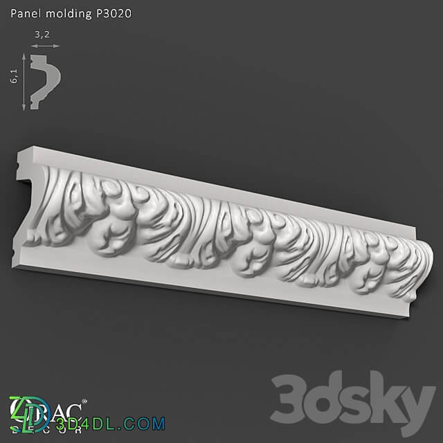Decorative plaster - OM Panel molding Orac Decor P3020