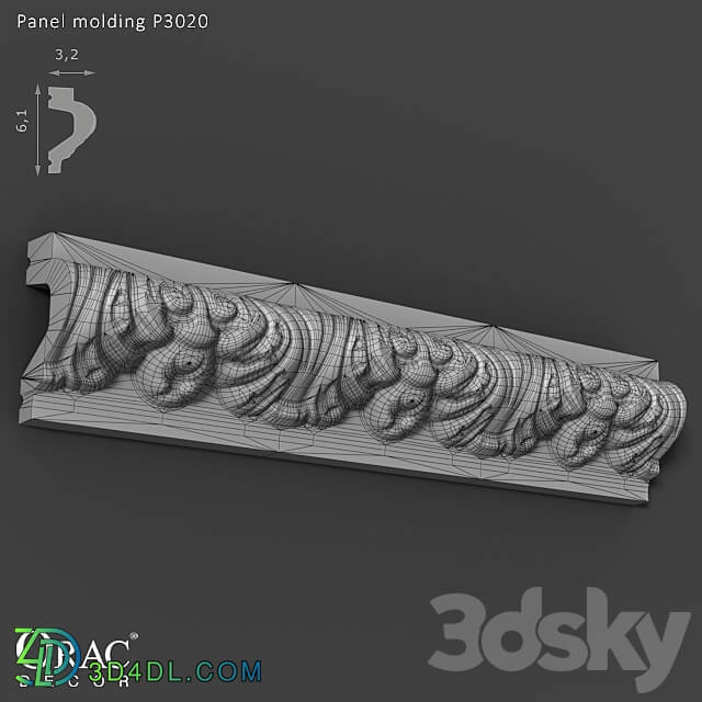Decorative plaster - OM Panel molding Orac Decor P3020