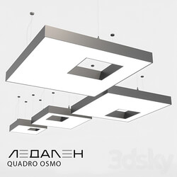Volumetric square lamp QUADRO OSMO / LEDALEN 