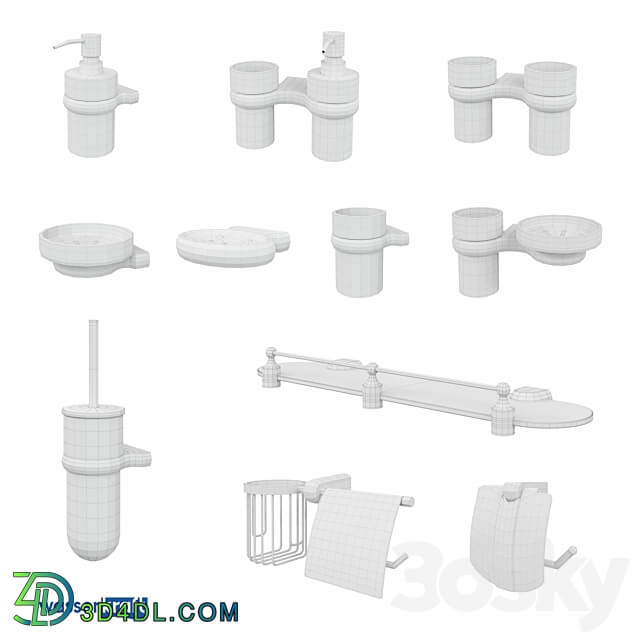 Bathroom accessories - Wall-mounted bathroom accessories_Berkel series К-6800_ОМ