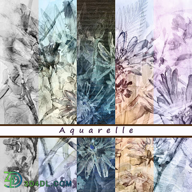 Designer wallpaper Aquarelle pack 2