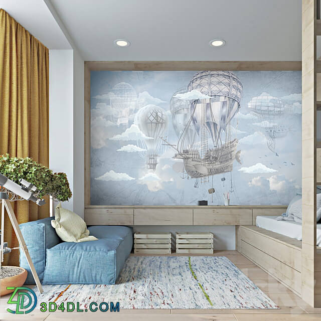 Wall covering - Photowall-paper MasterFresok Art. 13-151 Flying Ship OM