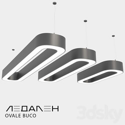 Volumetric oval lamp OVALE BUCO / LEDALEN 