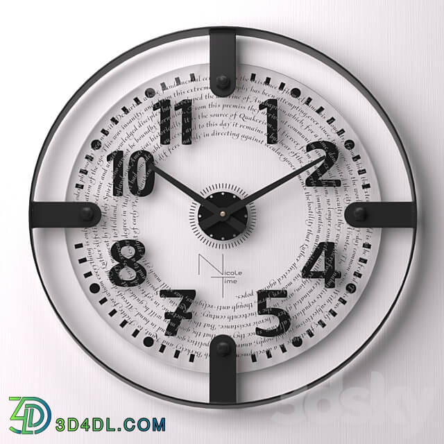 Watches Clocks Nicole Time 154 Monochrome
