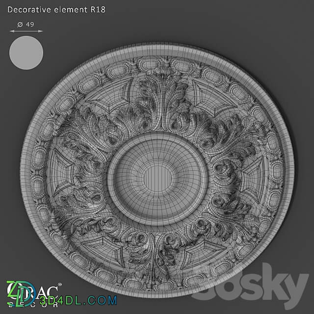 Decorative plaster - OM Decorative element Orac Decor R18