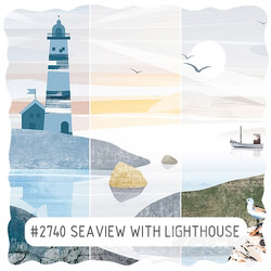 Creativille Wallpapers 2740 Seaview with Lighthouse 