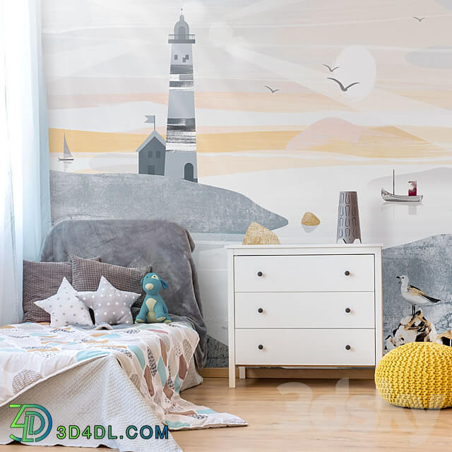 Creativille Wallpapers 2740 Seaview with Lighthouse