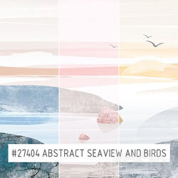 Wall covering - Creativille _ Wallpapers _ 27404 Abstract Seaview and Birds 