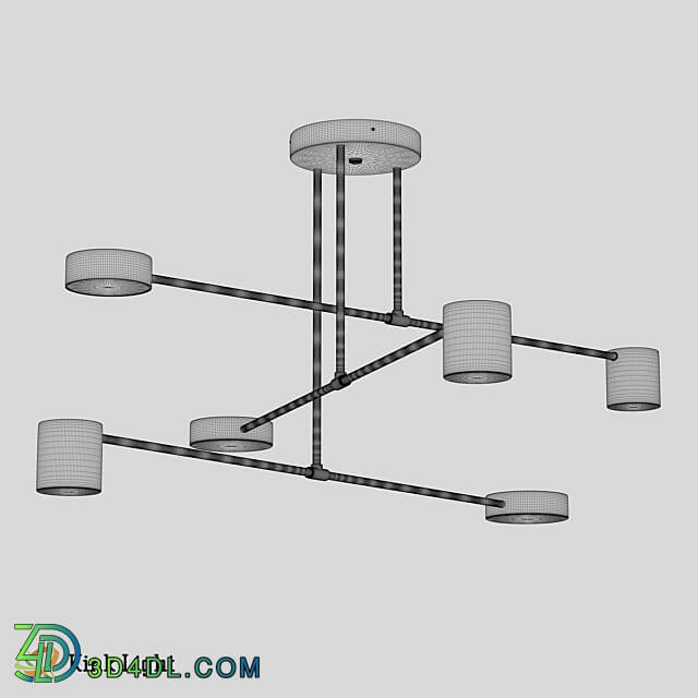 Pendant light - Chandelier Mekli black 07649-6A_ 19 OM