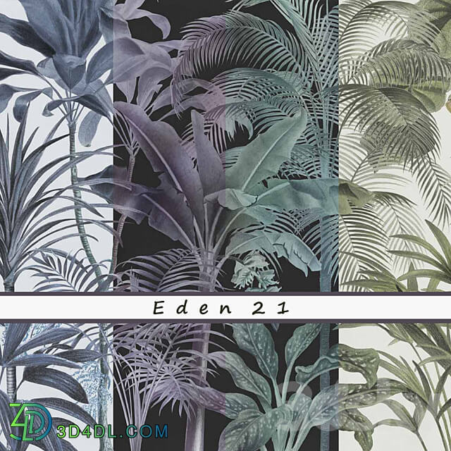 Designer wallpaper Eden 21 pack 4