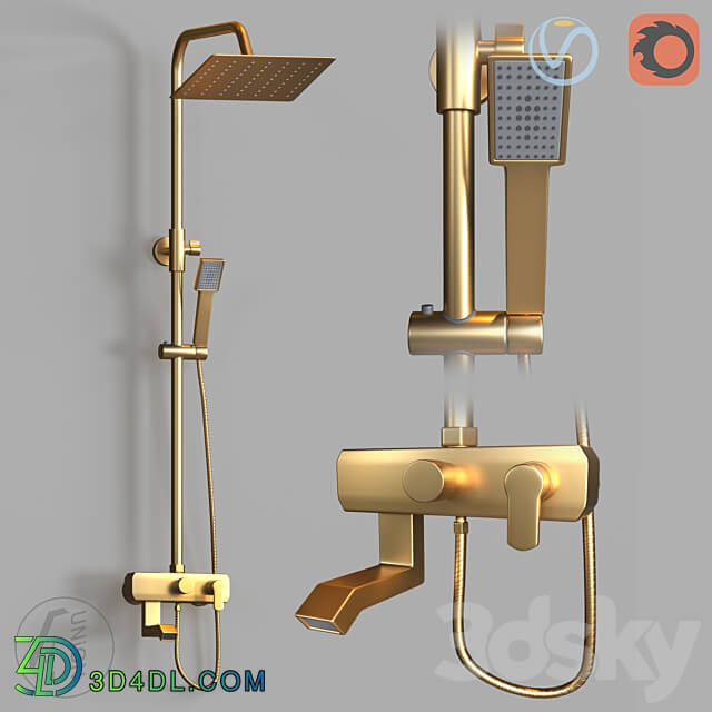 Faucet - Shower system Gold SHR-0011