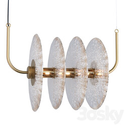 Pendant light Sprinkled Glass chandelier art. 25644 by Pikartlights 