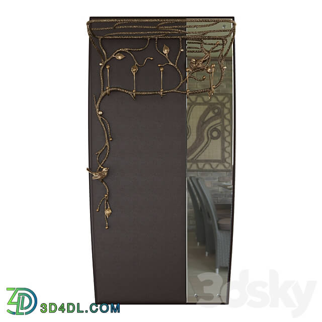Hallway - wall-mounted coat rack Terra with mirror OM