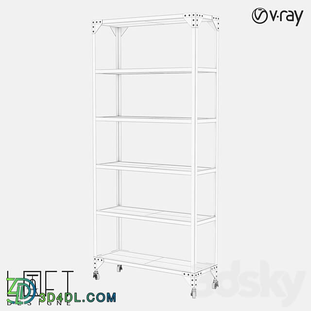 Shelving unit LoftDesigne 7004 model