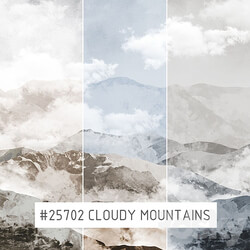 Wall covering - Creativille _ Wallpapers _ 25702 Cloudy Mountains 