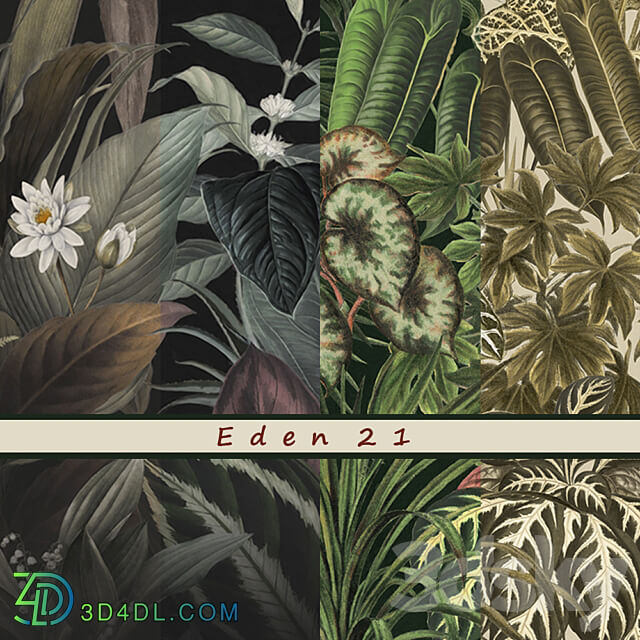 Designer wallpaper Eden 21 pack 6