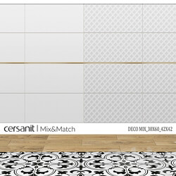 Tile - Deco mix porcelain stoneware_30x60_42x42_Cersanit 