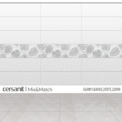 Tile - Porcelain stoneware Glory leaves_25х75_22x90_Cersanit 