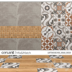 Tile - Porcelain stoneware Lofthouse mix_30x60_30x30_Cersanit 