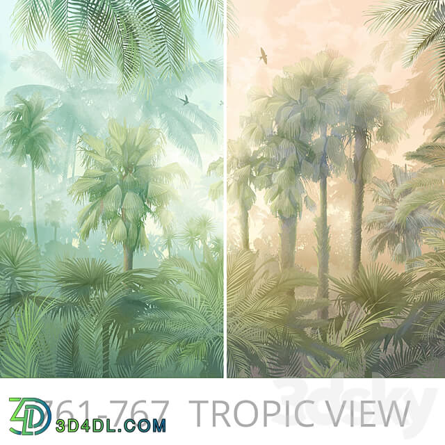 Wall covering - Wallpapers _ Tropic view _ Design wallpapers _ Panels