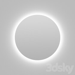 Round mirror without frame with illumination Soars Eclipse 