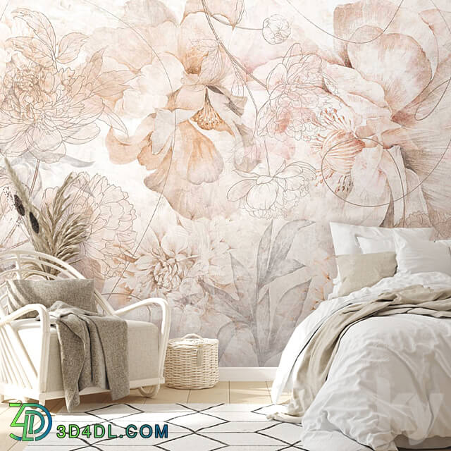 Wall covering - Wallpapers _ Flower melody _ Design wallpapers _ Panels _ Photo panels _ Fresco
