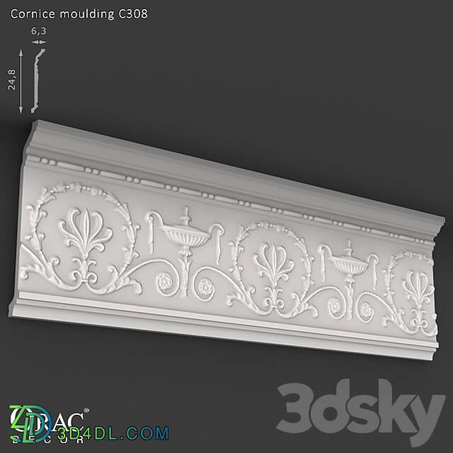 Decorative plaster - OM Cornice Orac Decor C308