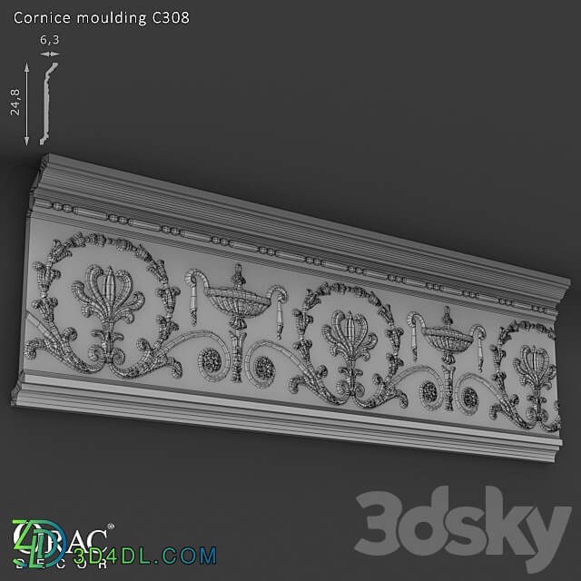 Decorative plaster - OM Cornice Orac Decor C308