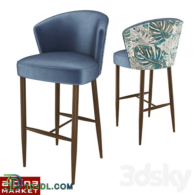 Chair - Upholstered bar chair ADONIS