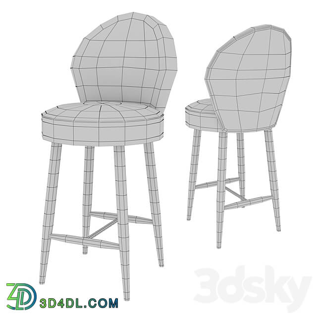 OM Upholstered bar stool IXORA